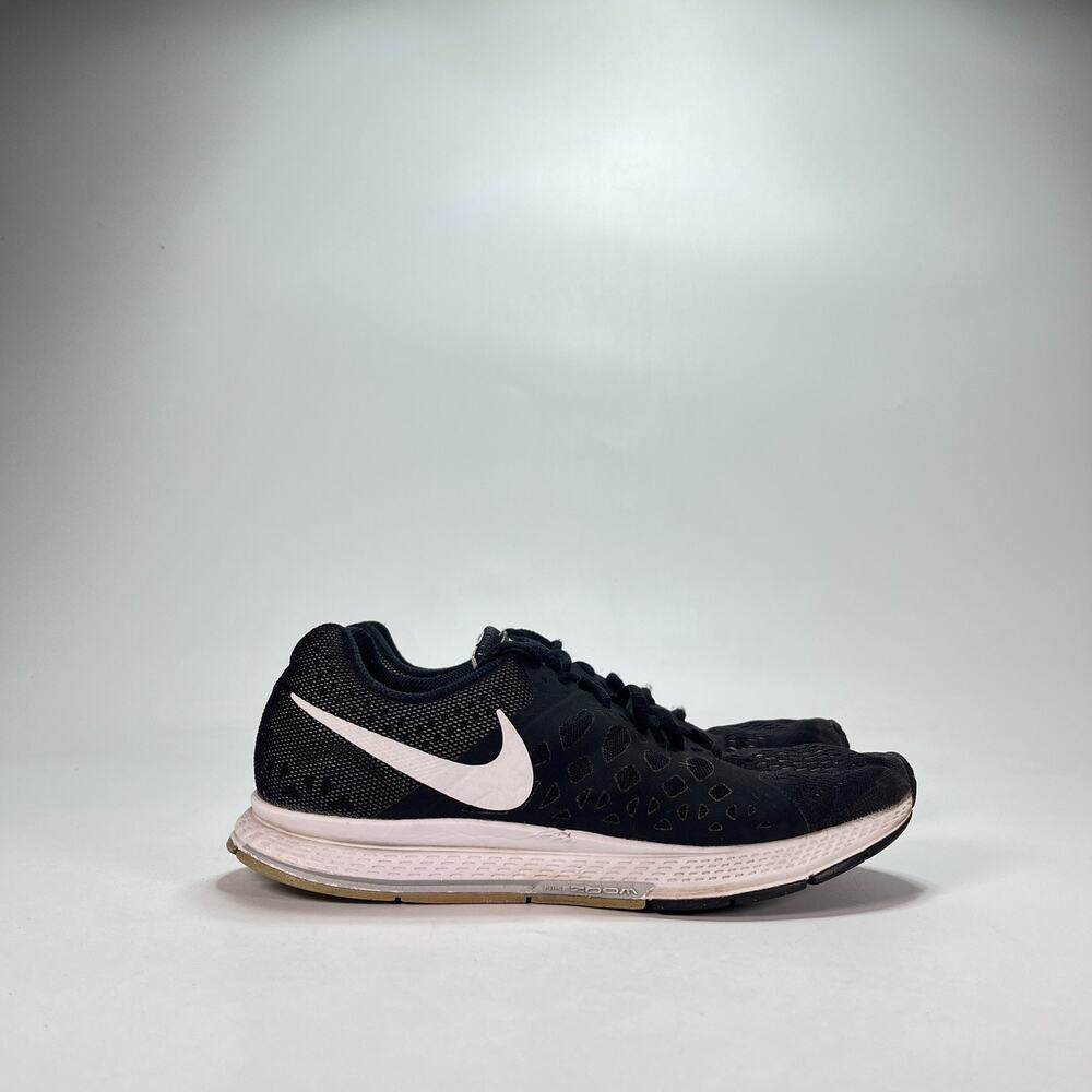 Nike Air Zoom Pegasus 31 Black White Running Shoes 654486-010 Women's Size 8.5
